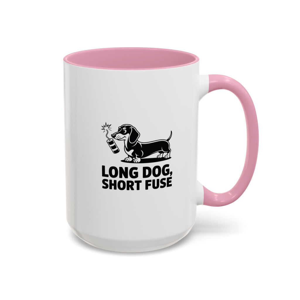 Long Dog Short Fuse — Funny Dachshund Coffee Mug | Doxie League