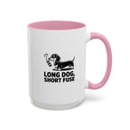 Long Dog Short Fuse — Funny Dachshund Coffee Mug | Doxie League