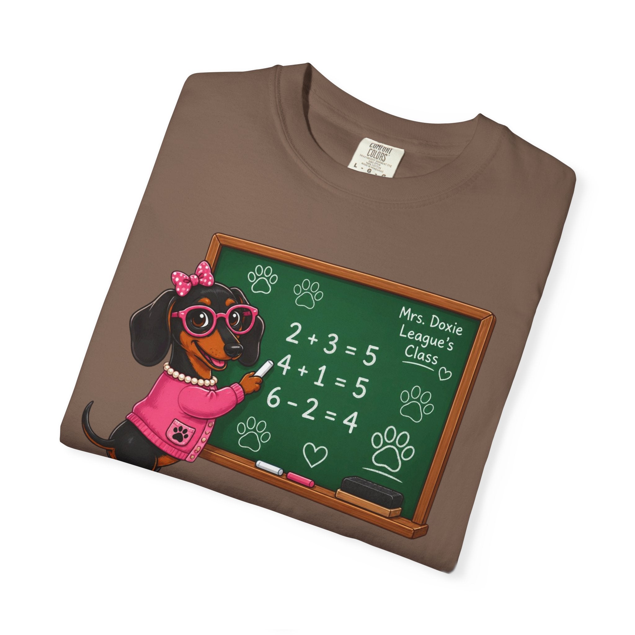 Chalkboard Champion Dachshund Shirt — The Educational Series