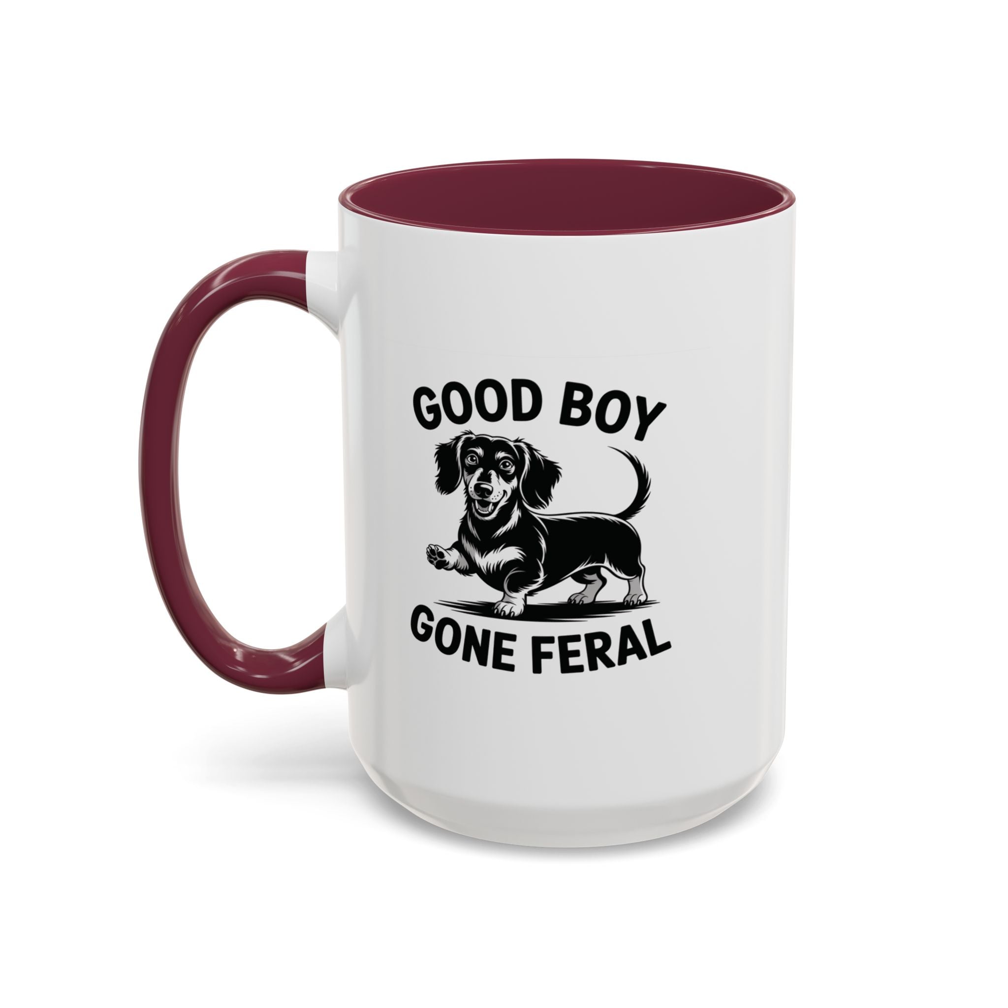 Good Boy Gone Feral — Funny Dachshund Coffee Mug | Doxie League