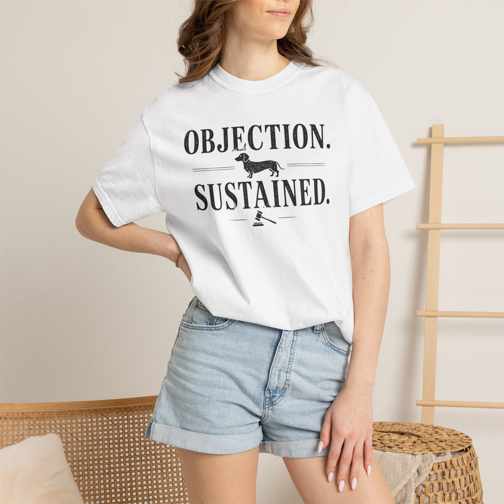 Objection Sustained Dachshund Shirt — The Legal Series