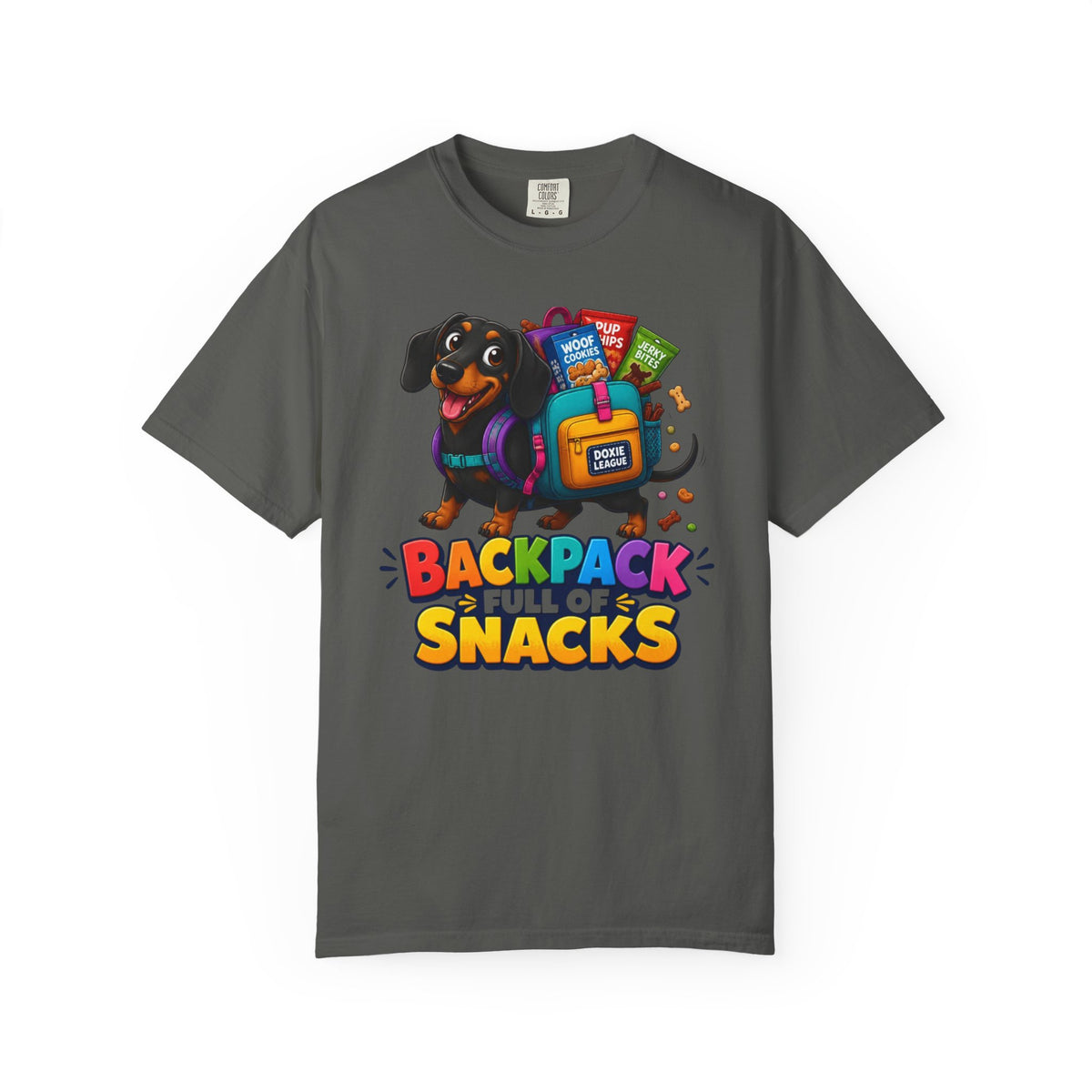 Backpack Full of Snacks Dachshund Shirt — The Educational Series