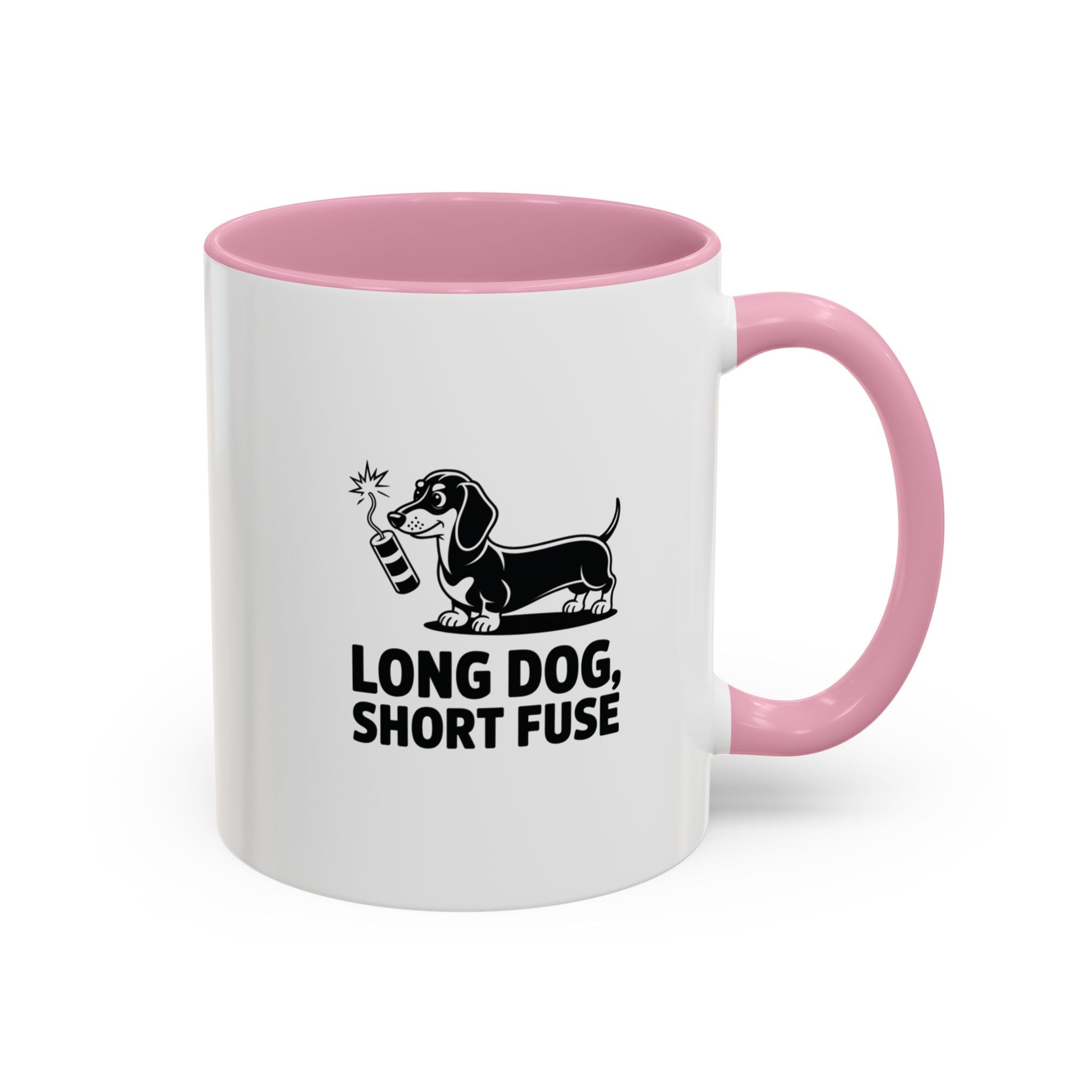 Long Dog Short Fuse — Funny Dachshund Coffee Mug | Doxie League
