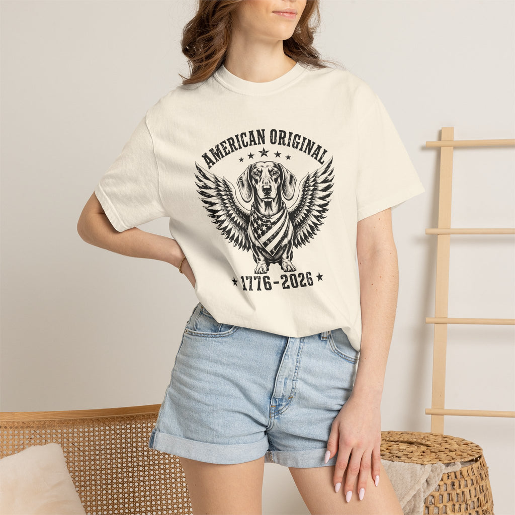 American Original — Dachshund Eagle Wings Patriotic T-Shirt | 250th Anniversary
