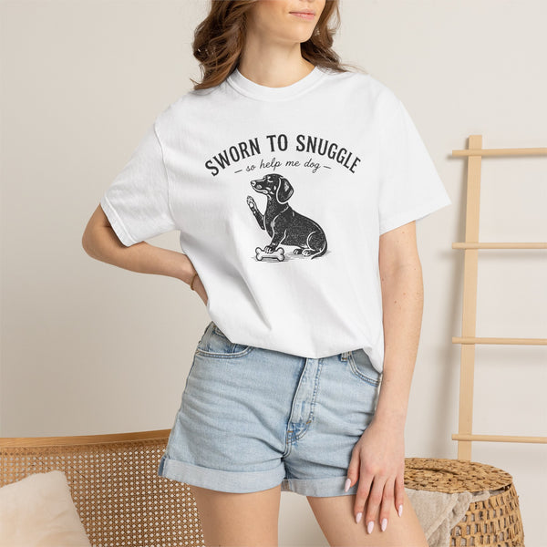 Sworn To Snuggle Dachshund Shirt — The Legal Series