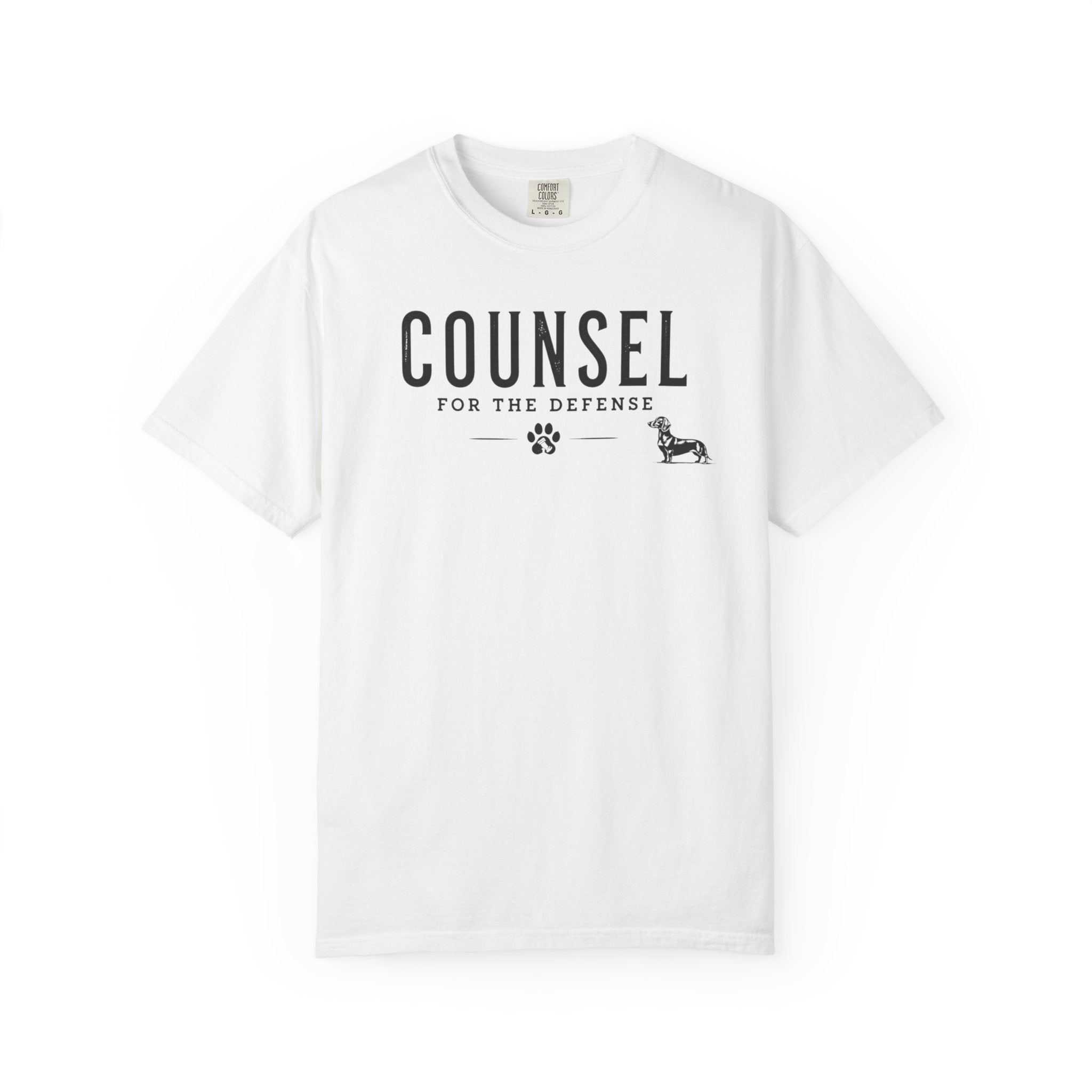 Counsel For The Defense Dachshund Shirt — The Legal Series