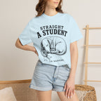 Straight A Student In Napping Dachshund Shirt — The Educational Series