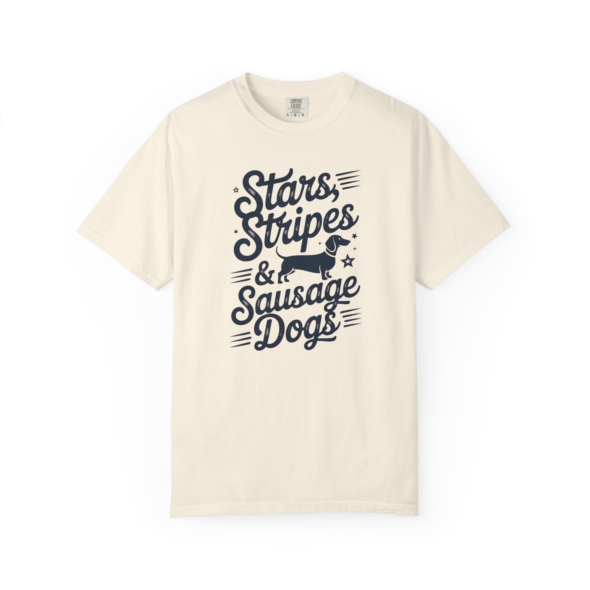 Stars Stripes & Sausages - Doxie League Tee