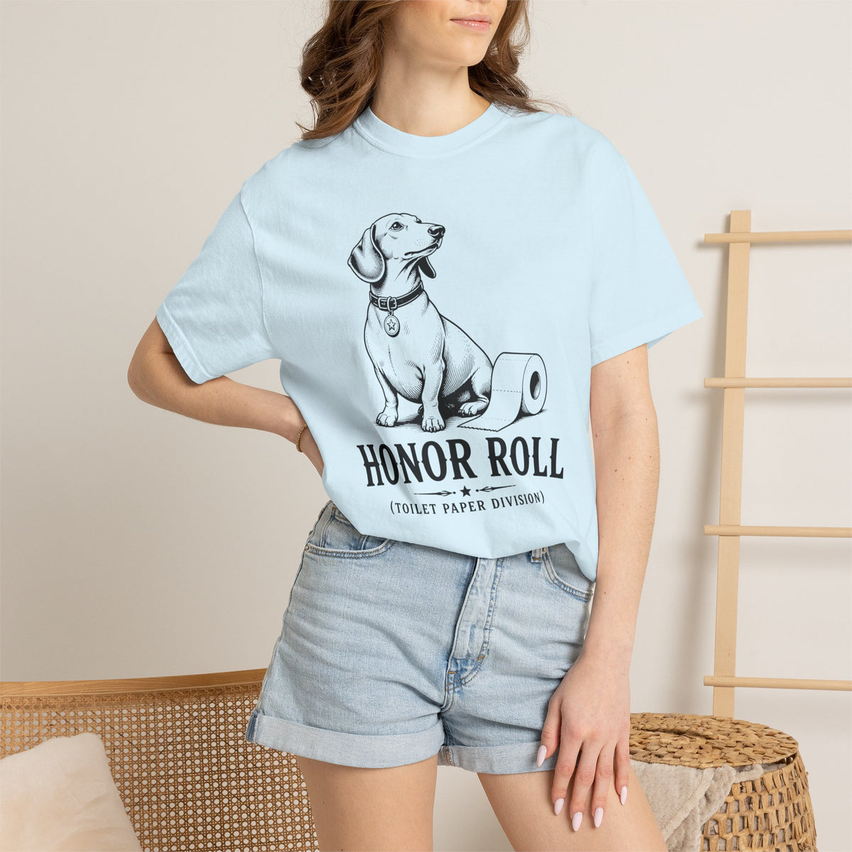 Honor Roll Toilet Paper Division Dachshund Shirt — The Educational Series