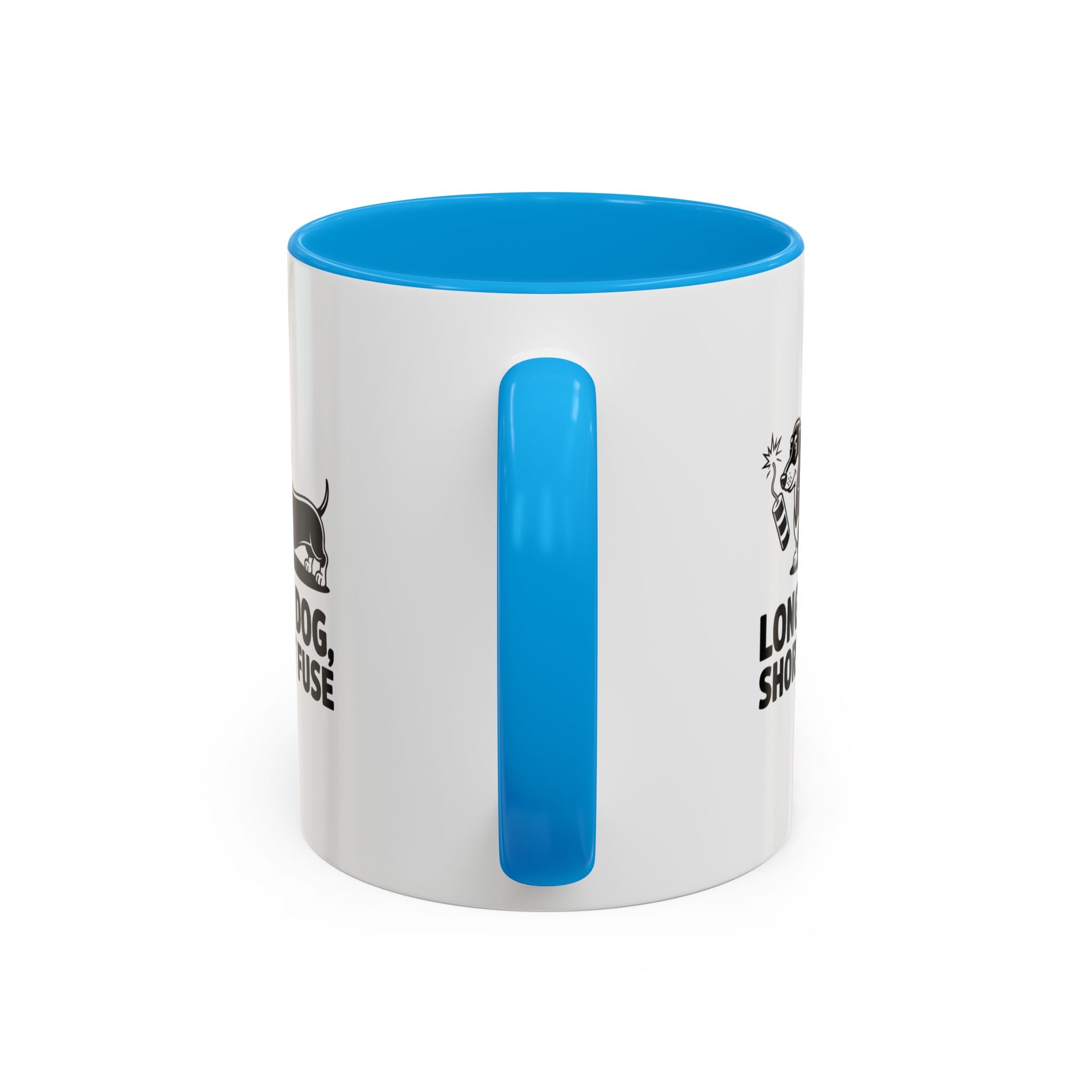 Long Dog Short Fuse — Funny Dachshund Coffee Mug | Doxie League