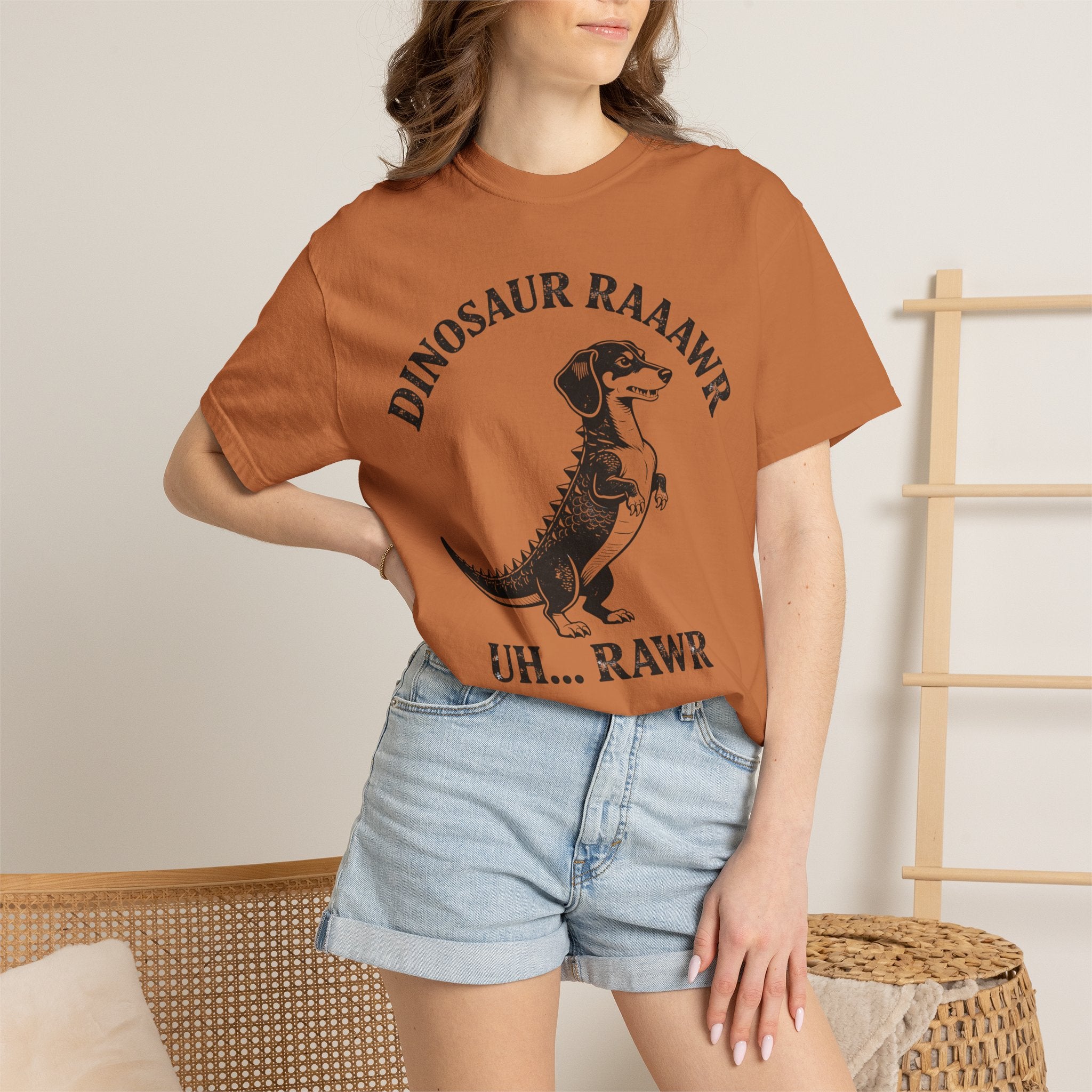 Dinosaur Rawr - Doxie League Tee
