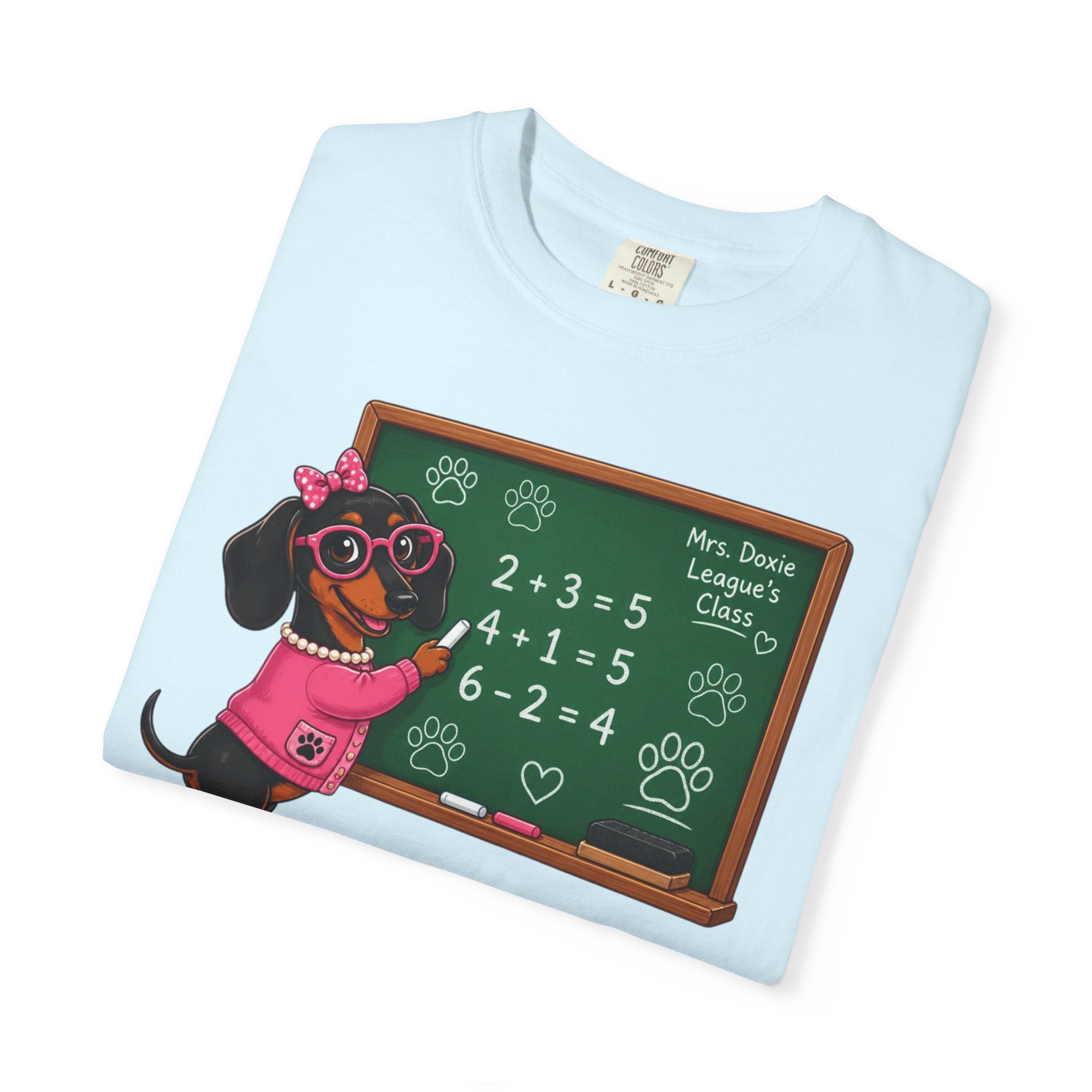 Chalkboard Champion Dachshund Shirt — The Educational Series