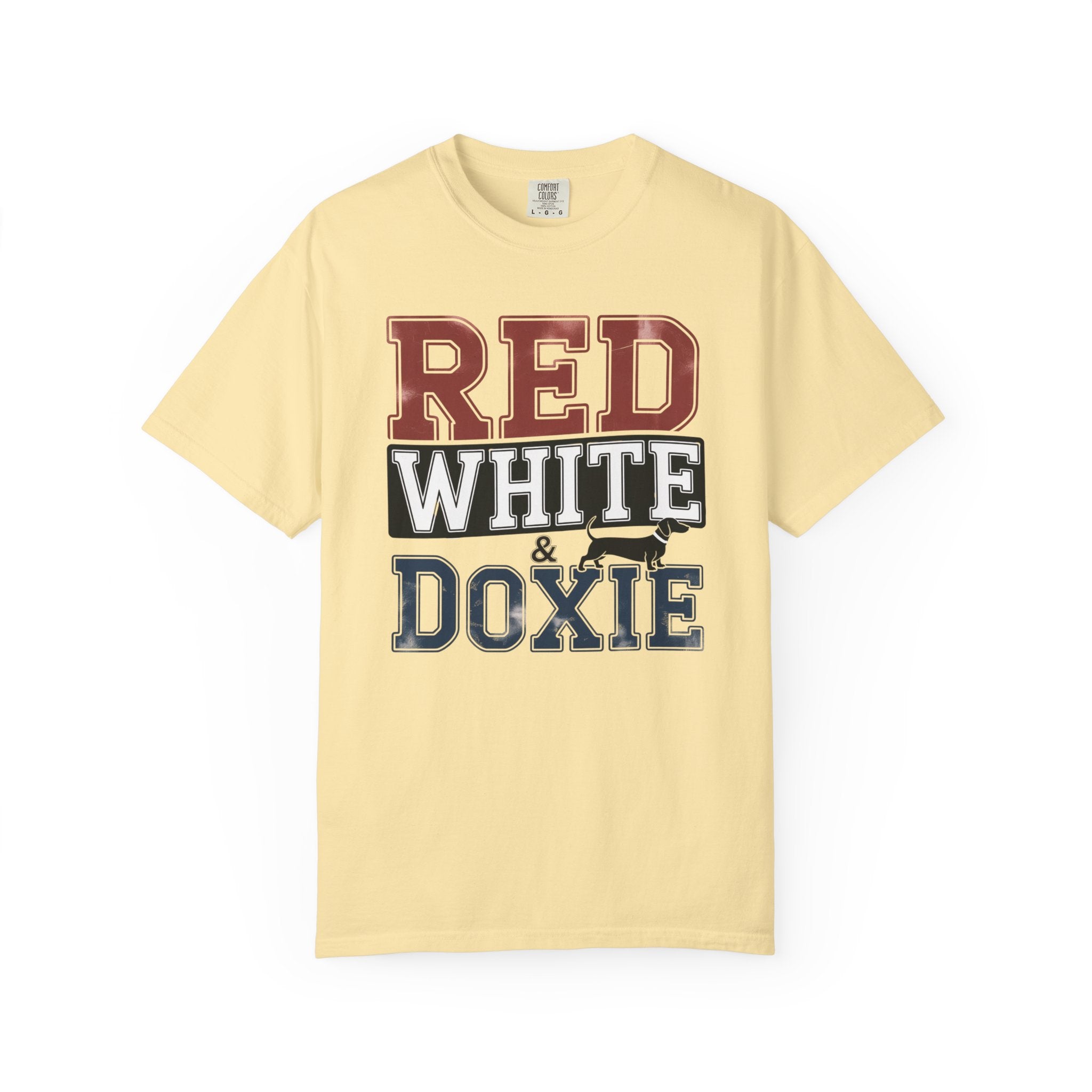 Red White & Doxie - Doxie League Tee