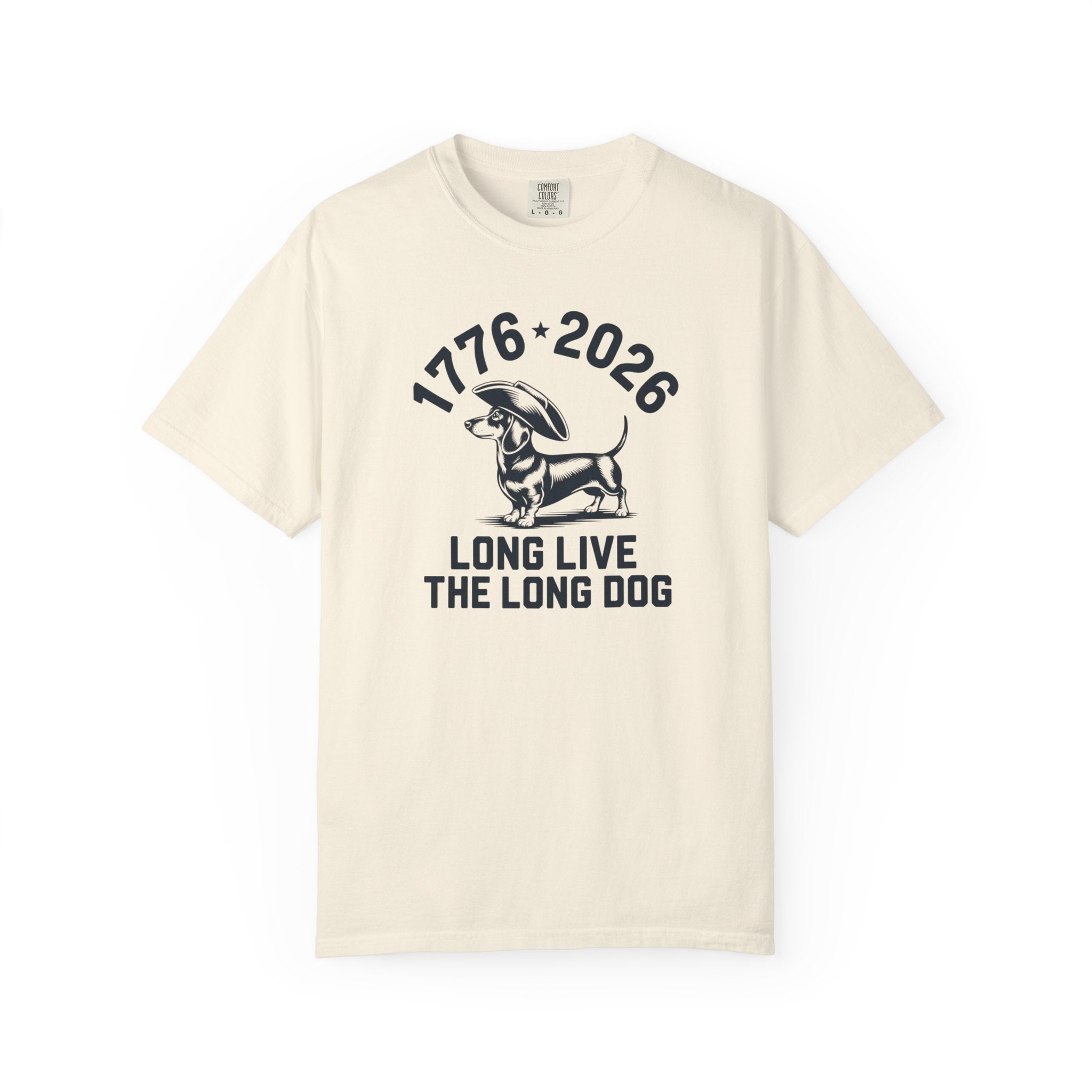 1776–2026 Long Live The Long Dog — Dachshund Tricorn Hat T-Shirt