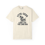 1776–2026 Long Live The Long Dog — Dachshund Tricorn Hat T-Shirt | America 250th