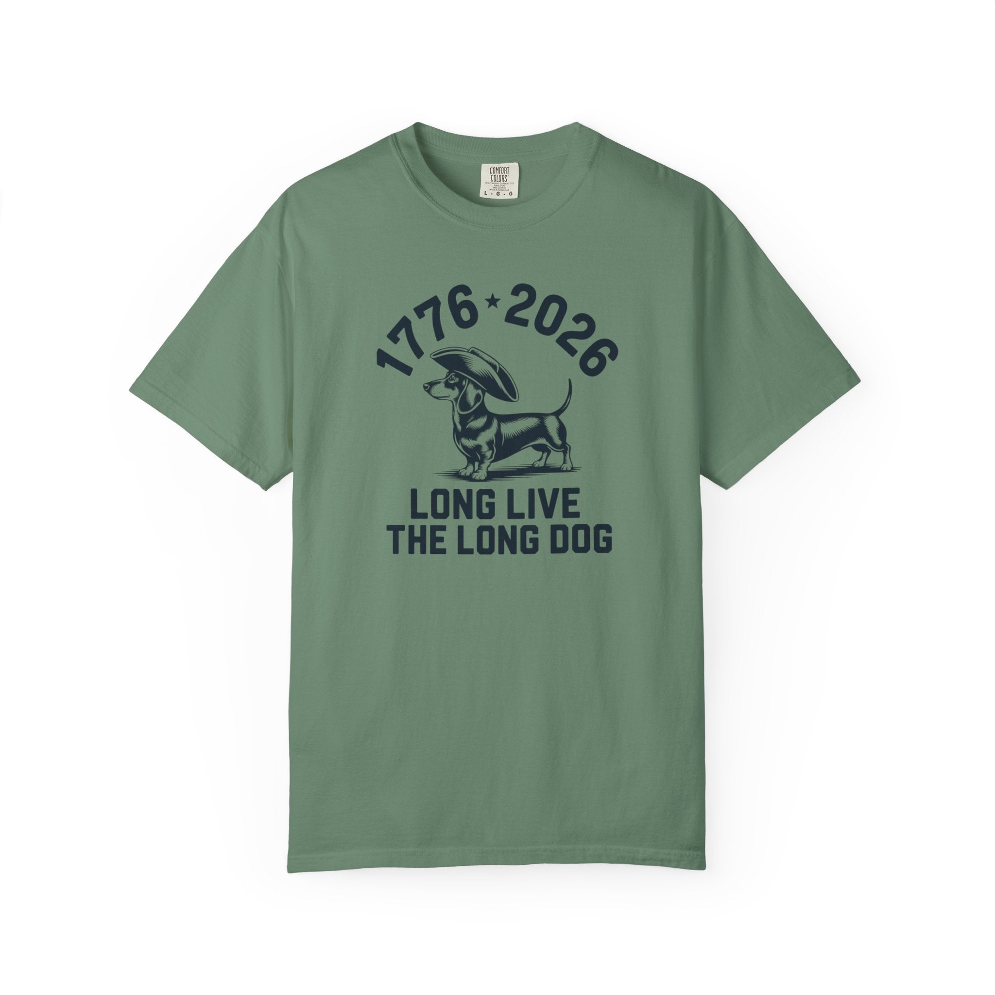 1776–2026 Long Live The Long Dog — Dachshund Tricorn Hat T-Shirt