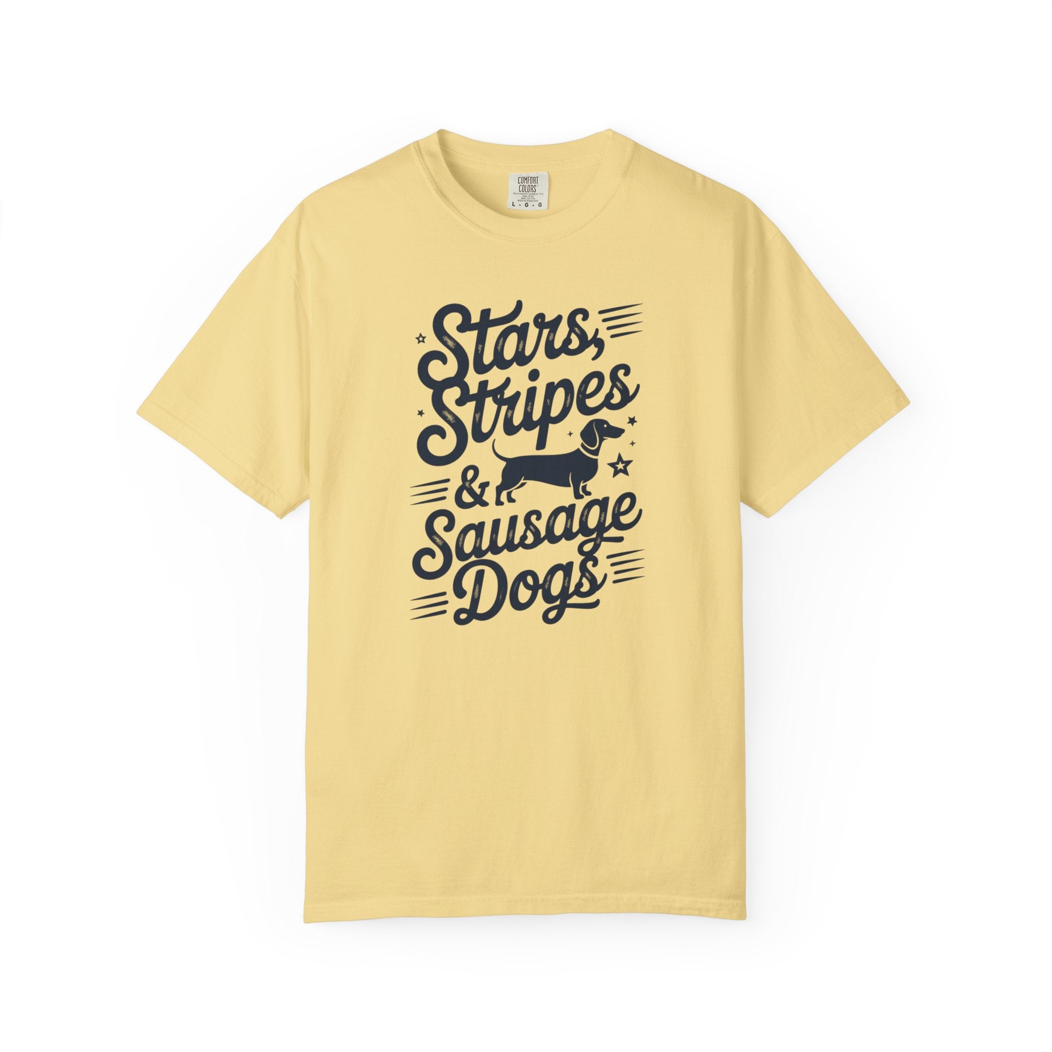 Stars Stripes & Sausages - Doxie League Tee