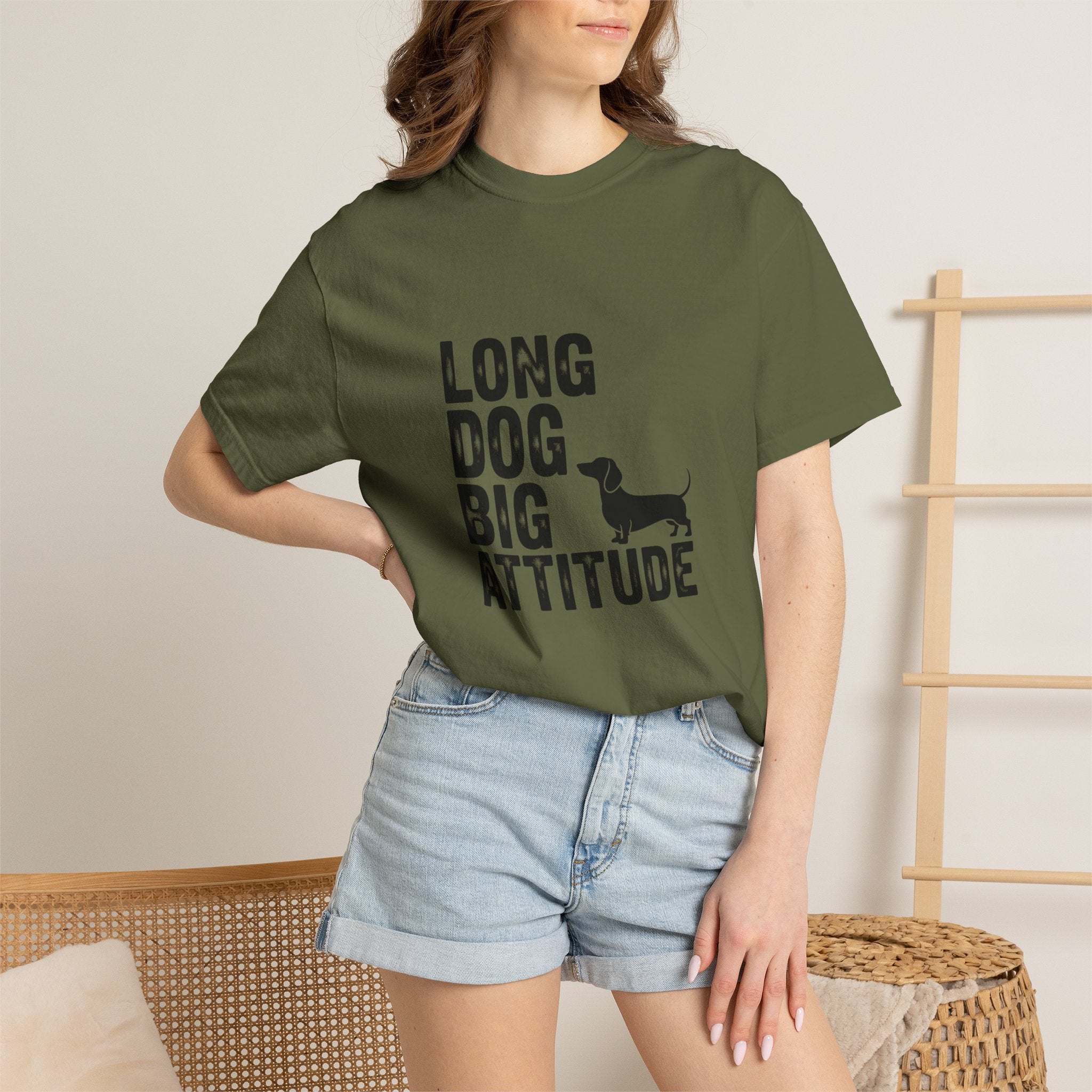 Long Dog Big Attitude - Doxie League Tee
