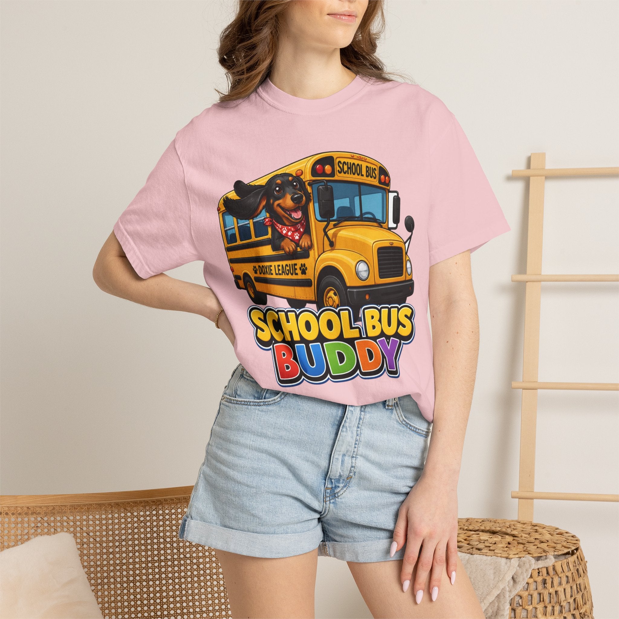 School Bus Buddy Dachshund Shirt — The Educational Series