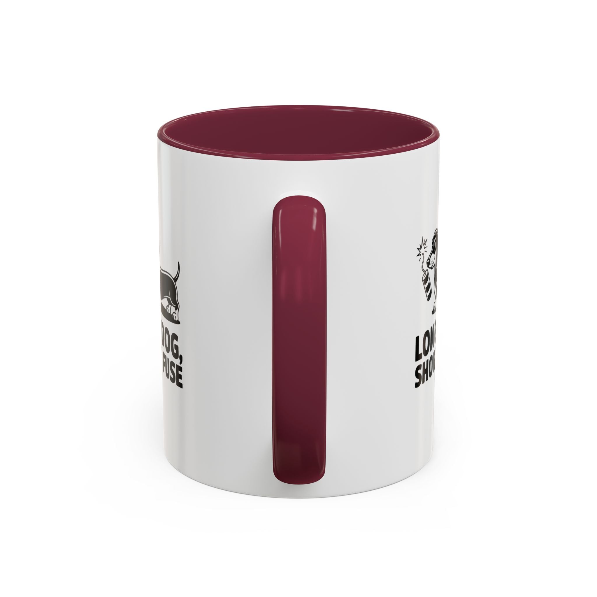 Long Dog Short Fuse — Funny Dachshund Coffee Mug | Doxie League
