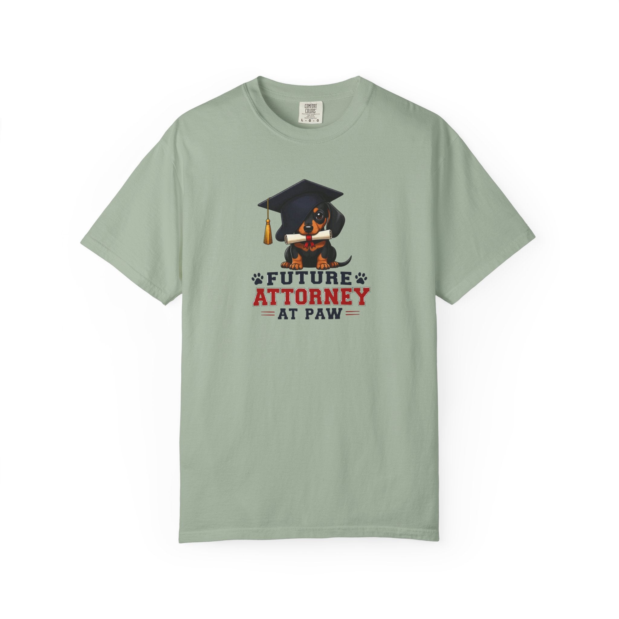 Future Attorney At Paw Dachshund Shirt — The Legal Series