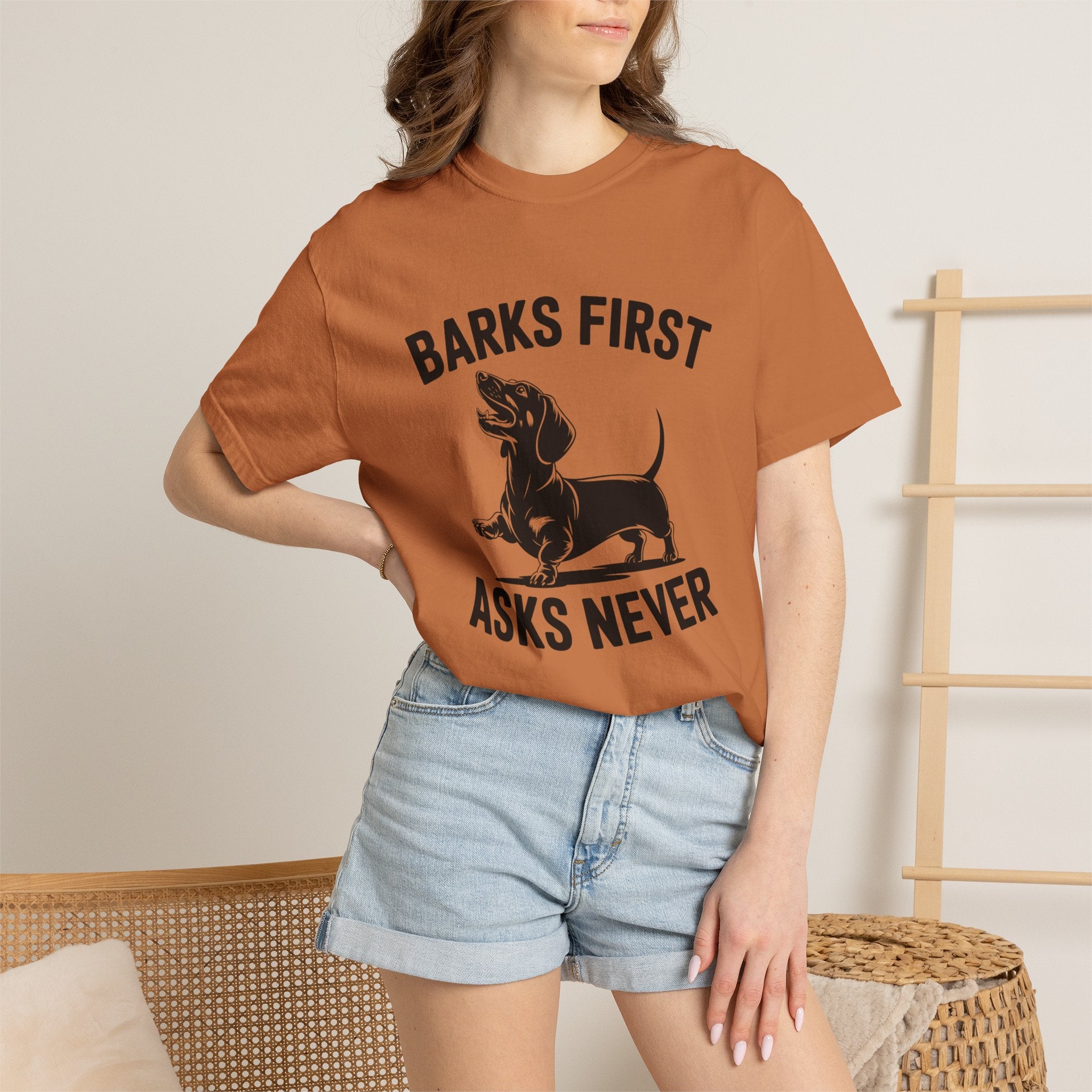 Barks First - Doxie League Tee