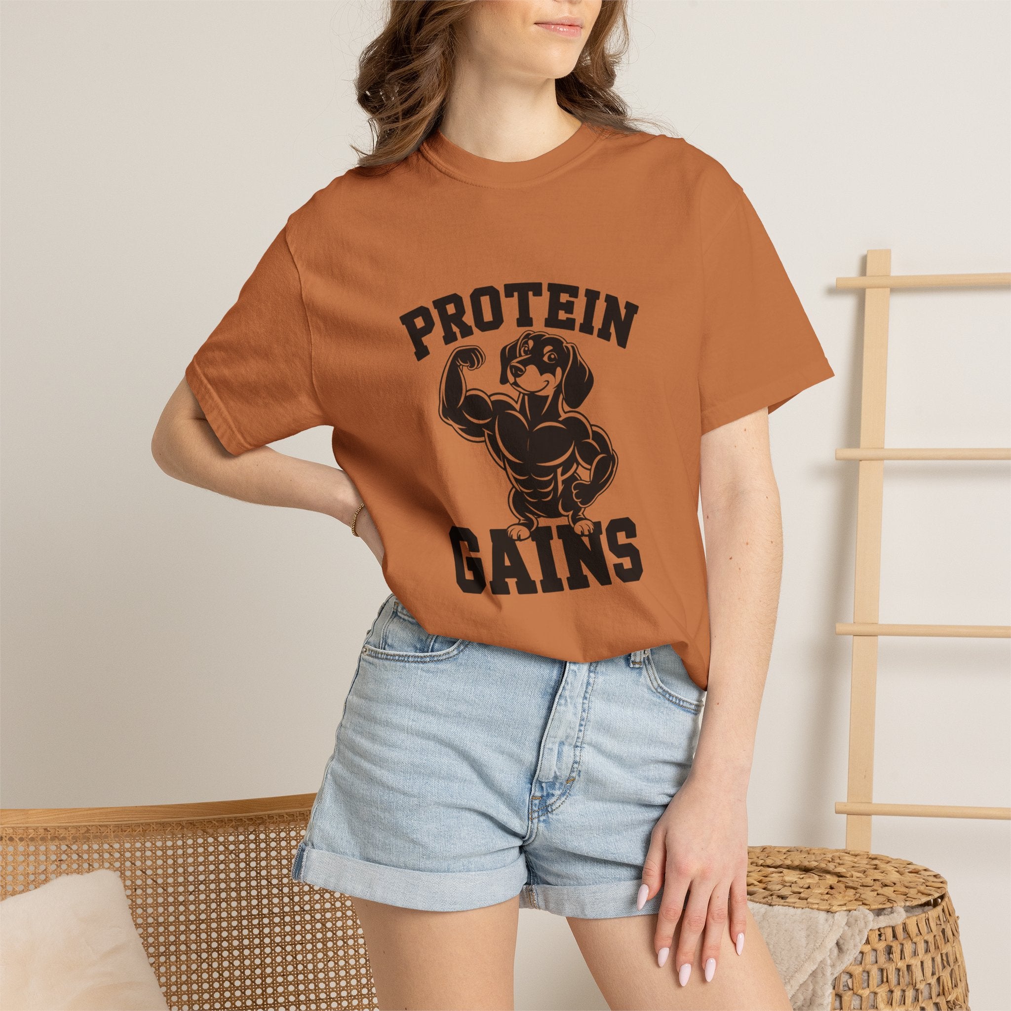 Protein Gains - Doxie League Tee