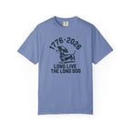 1776–2026 Long Live The Long Dog — Dachshund Tricorn Hat T-Shirt | America 250th