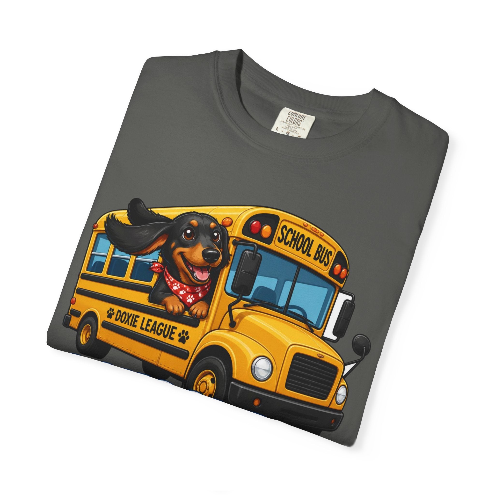 School Bus Buddy Dachshund Shirt — The Educational Series