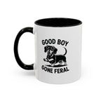 Good Boy Gone Feral — Funny Dachshund Coffee Mug | Doxie League