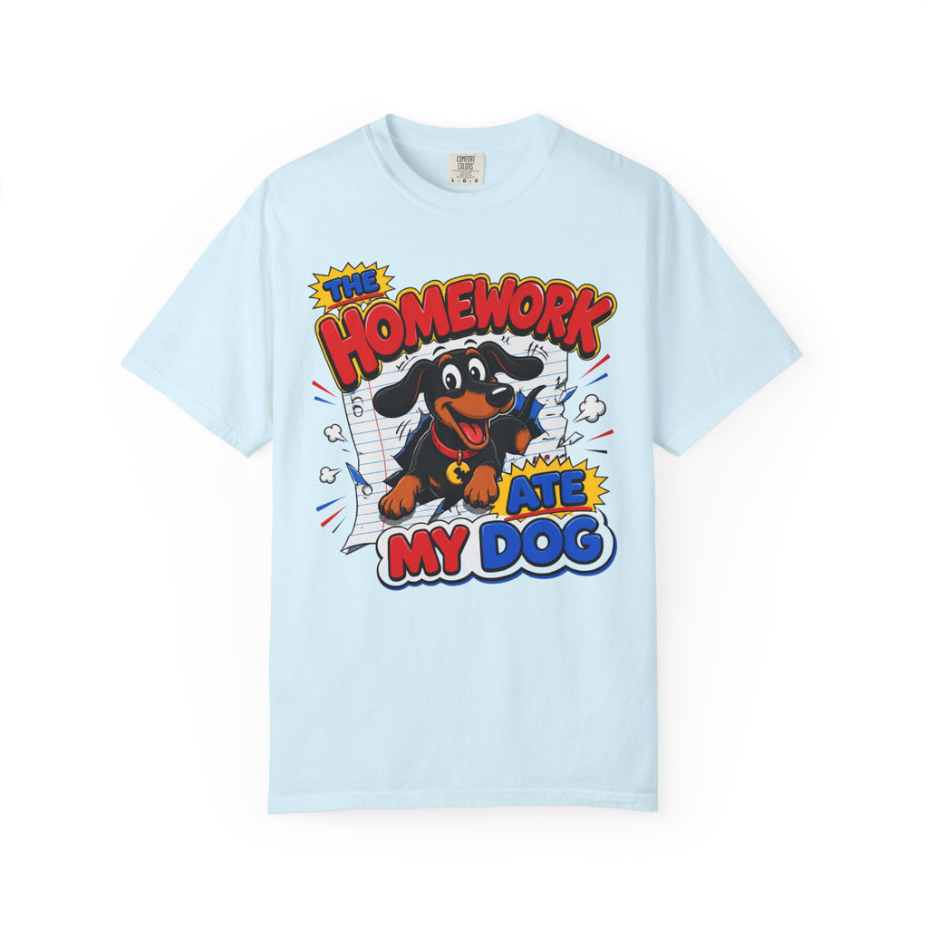 Homework Ate My Dog Dachshund Shirt — The Educational Series
