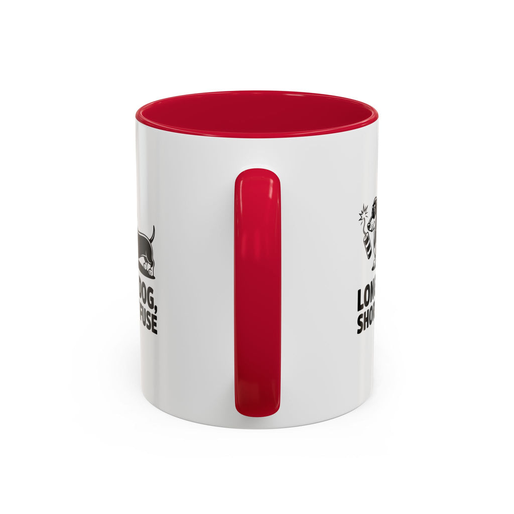 Long Dog Short Fuse — Funny Dachshund Coffee Mug | Doxie League
