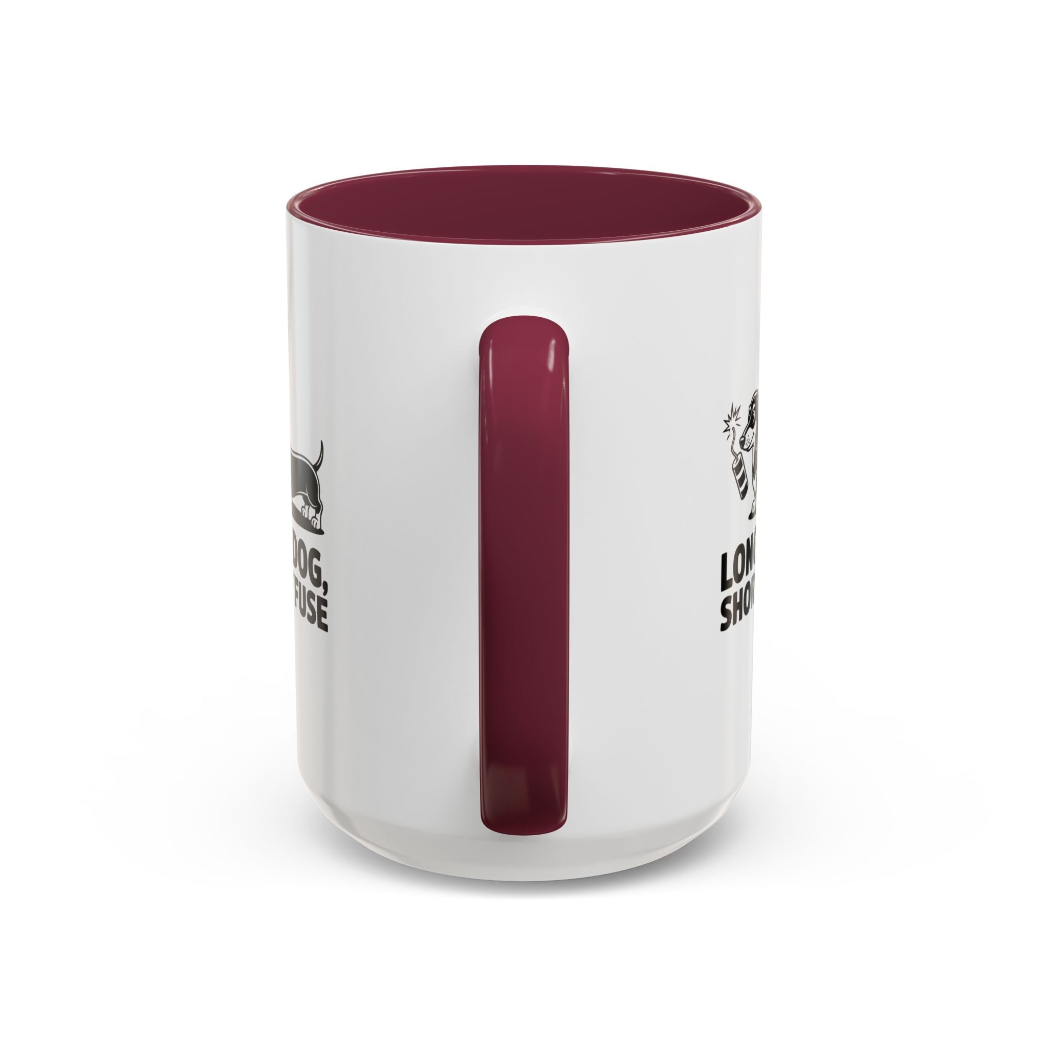 Long Dog Short Fuse — Funny Dachshund Coffee Mug | Doxie League