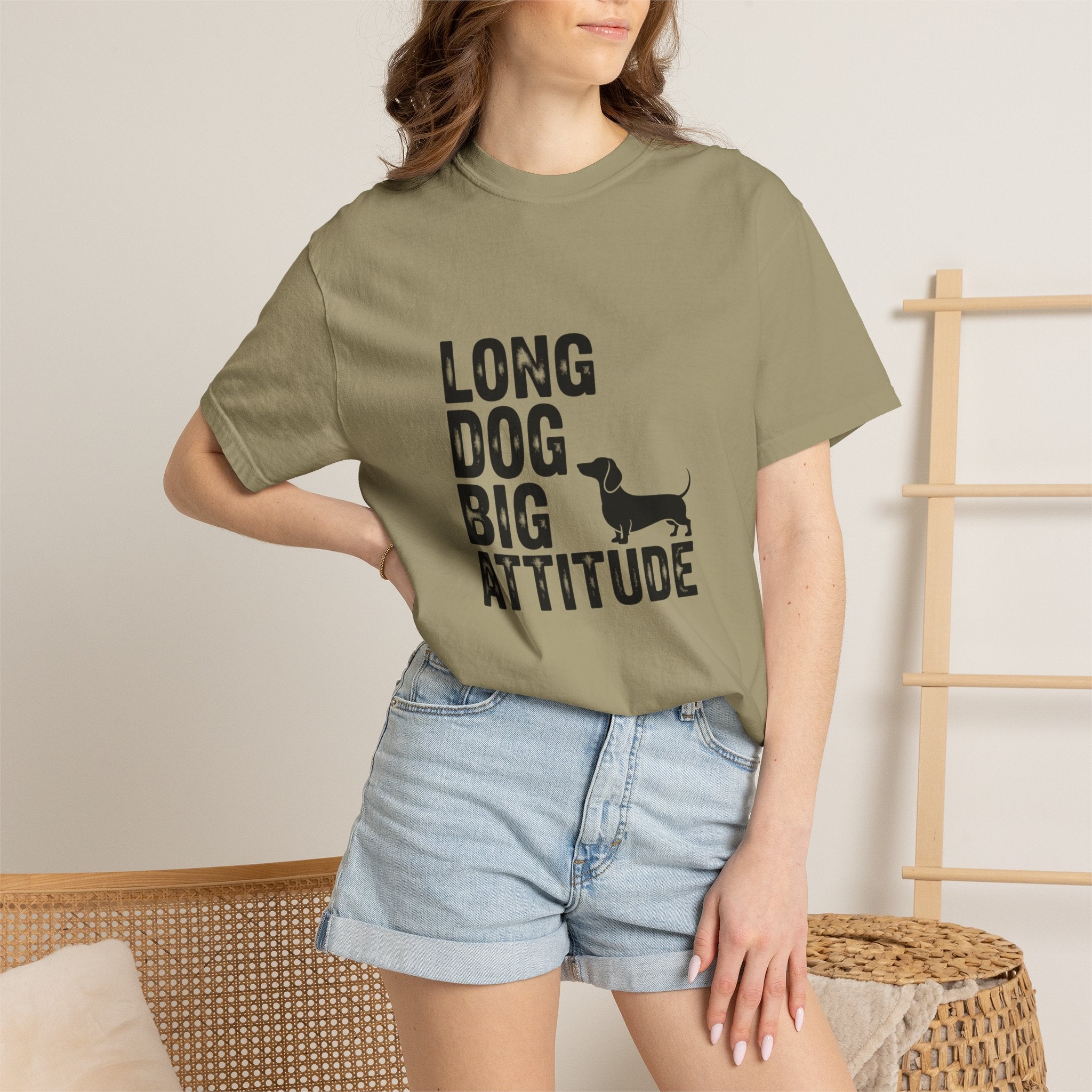 Long Dog Big Attitude - Doxie League Tee