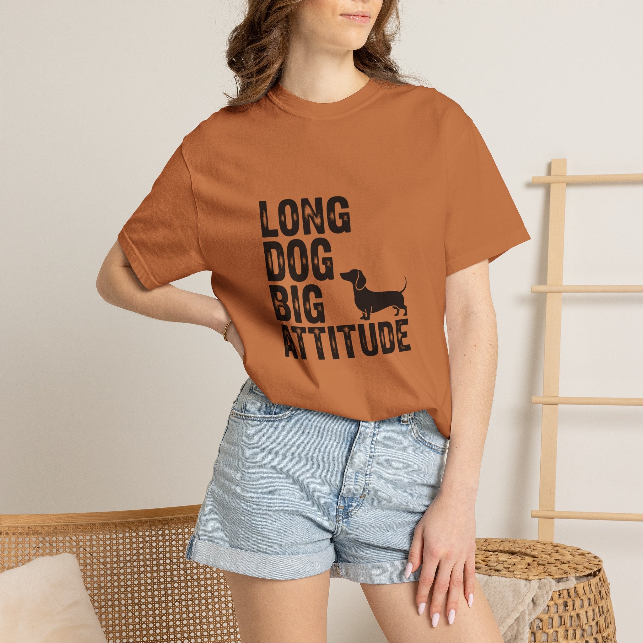 Long Dog Big Attitude - Doxie League Tee