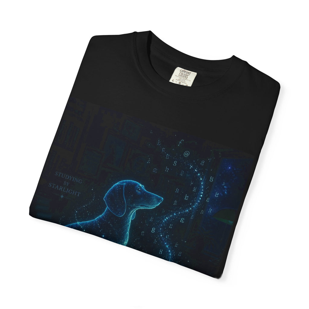 Studying by Starlight Dachshund Shirt — The Educational Series