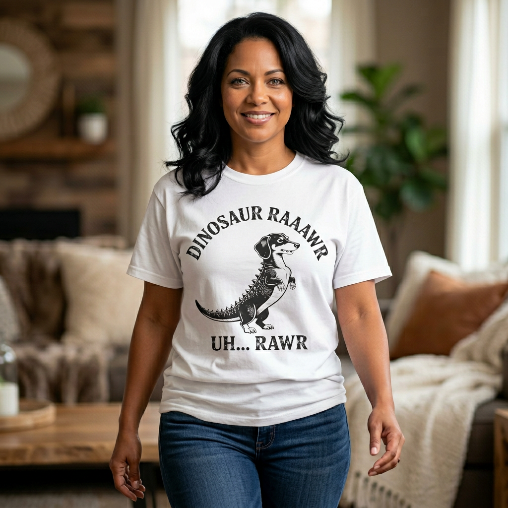 Dinosaur Rawr - Doxie League Tee