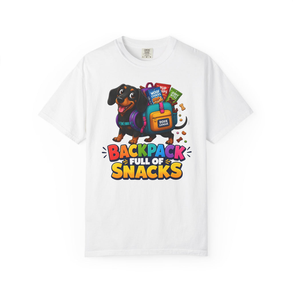 Backpack Full of Snacks Dachshund Shirt — The Educational Series