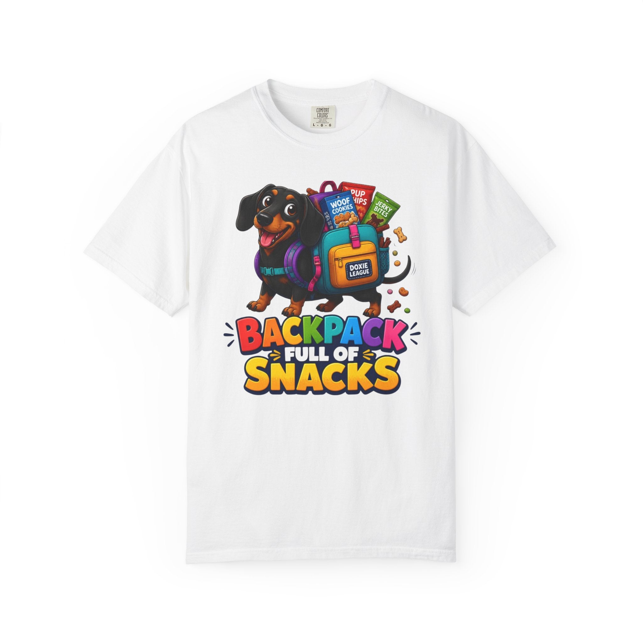 Backpack Full of Snacks Dachshund Shirt — The Educational Series