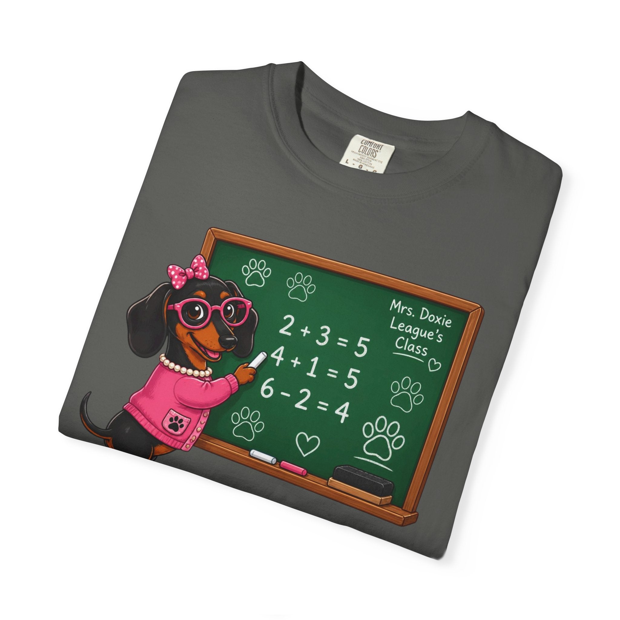 Chalkboard Champion Dachshund Shirt — The Educational Series