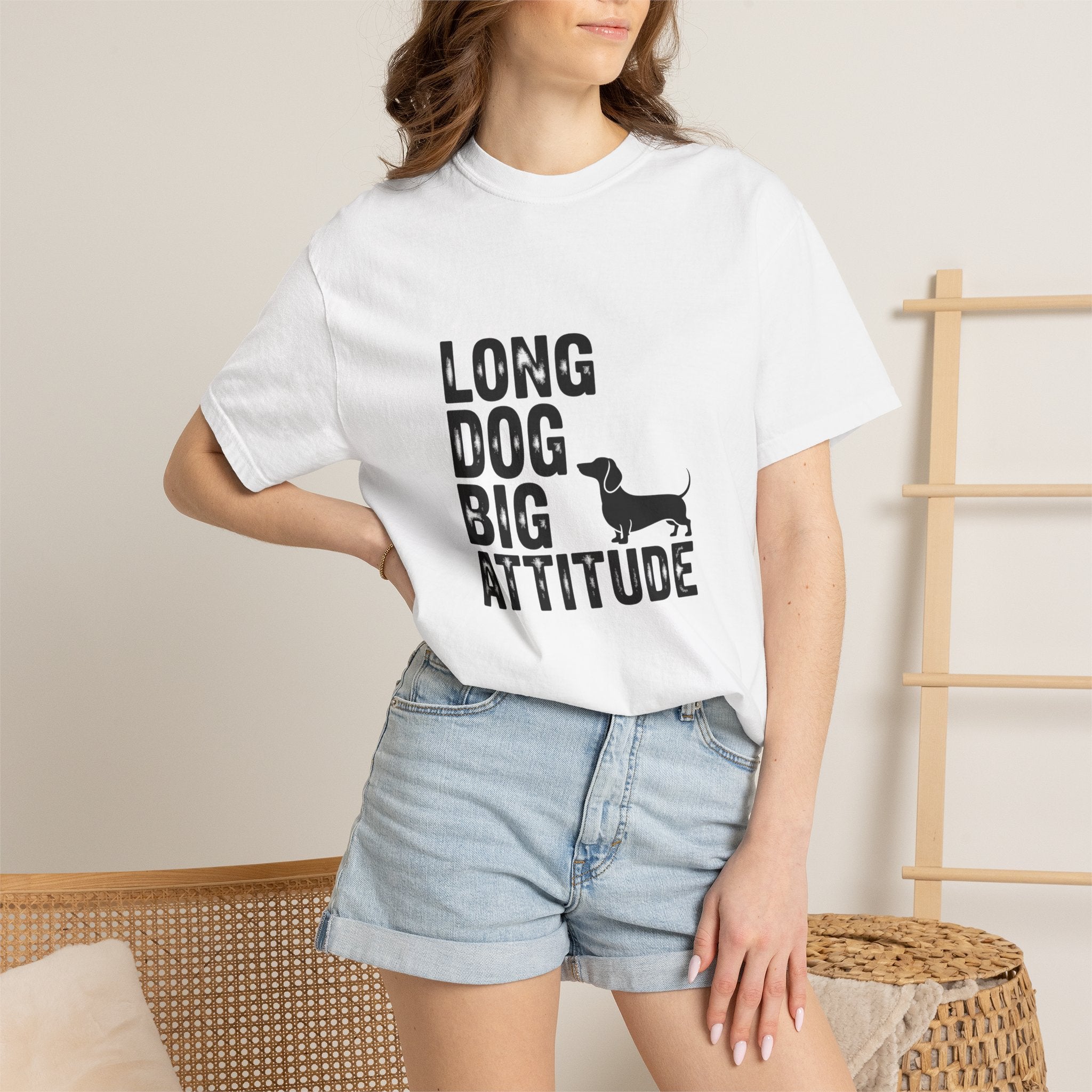 Long Dog Big Attitude - Doxie League Tee