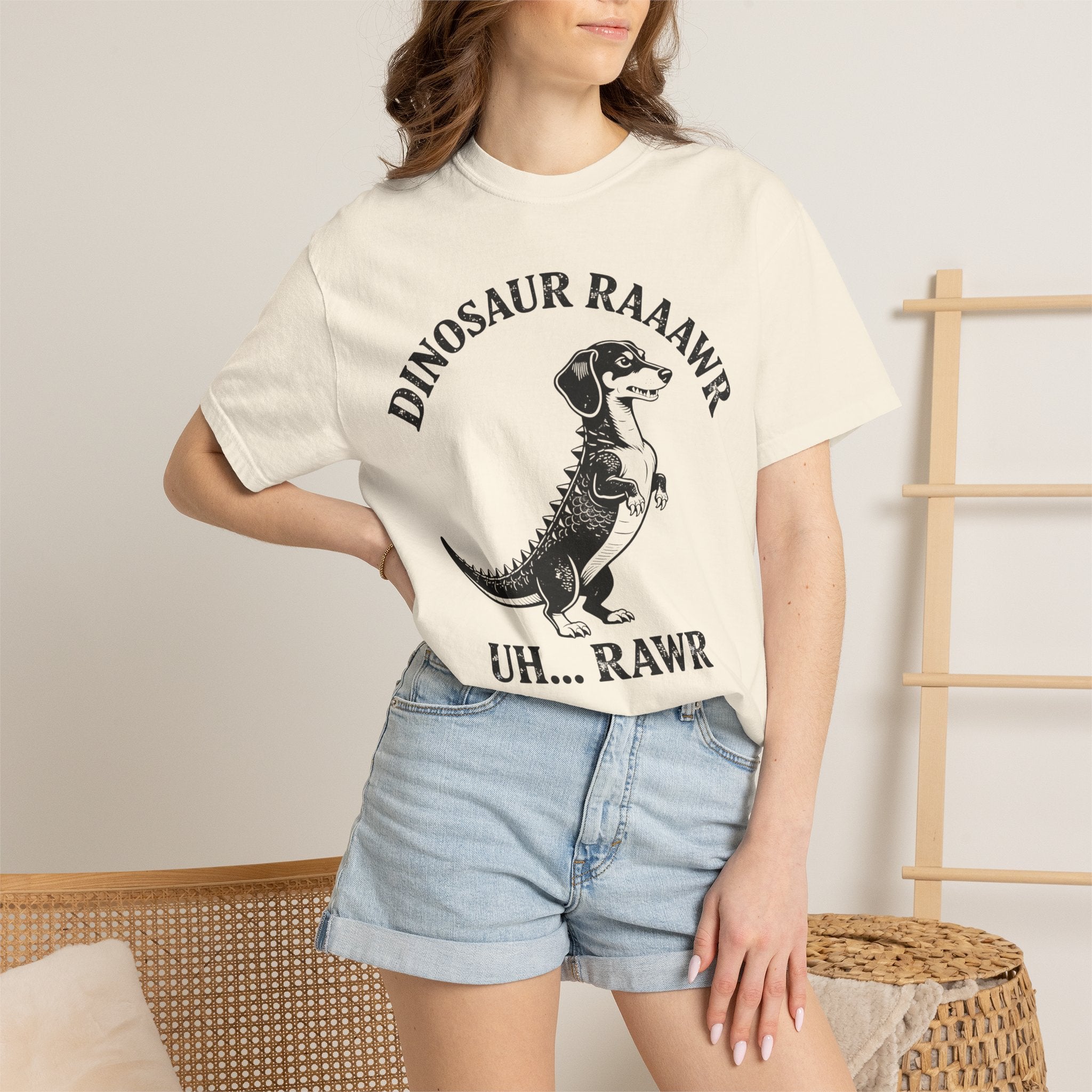 Dinosaur Rawr - Doxie League Tee