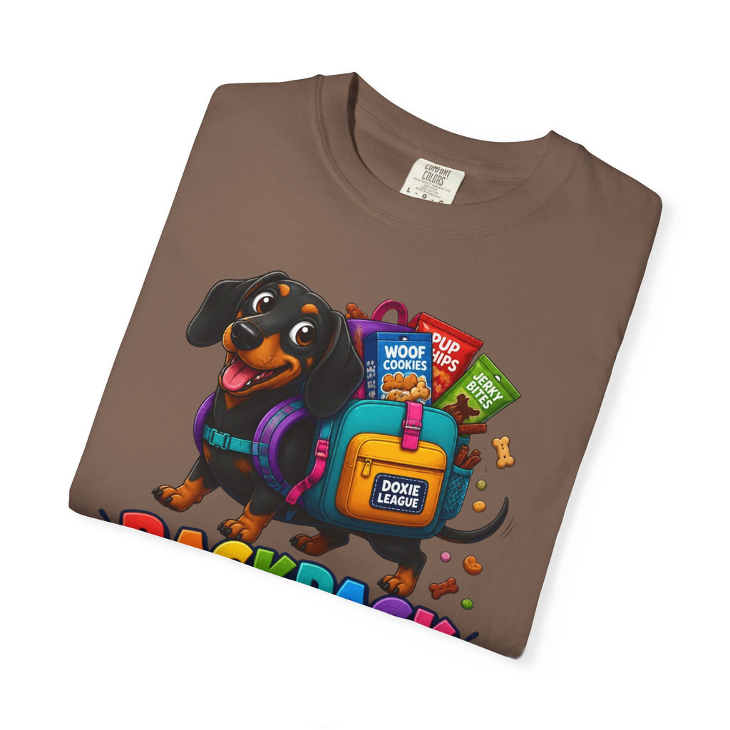 Backpack Full of Snacks Dachshund Shirt — The Educational Series