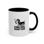 Long Dog Short Fuse — Funny Dachshund Coffee Mug | Doxie League