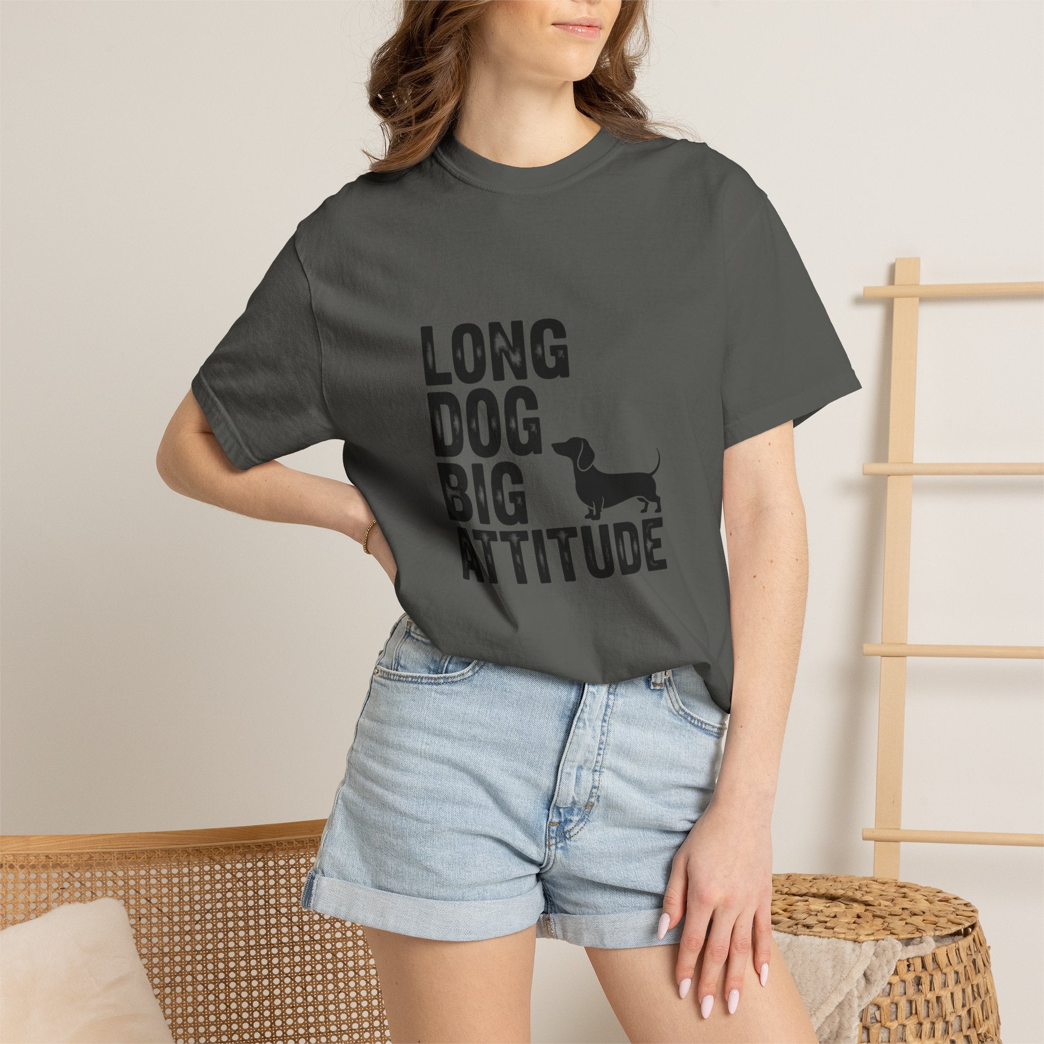 Long Dog Big Attitude - Doxie League Tee