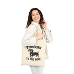 Stubborn to the Bone — Dachshund Canvas Tote Bag | Doxie League