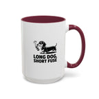 Long Dog Short Fuse — Funny Dachshund Coffee Mug | Doxie League