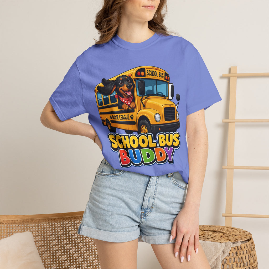School Bus Buddy Dachshund Shirt — The Educational Series