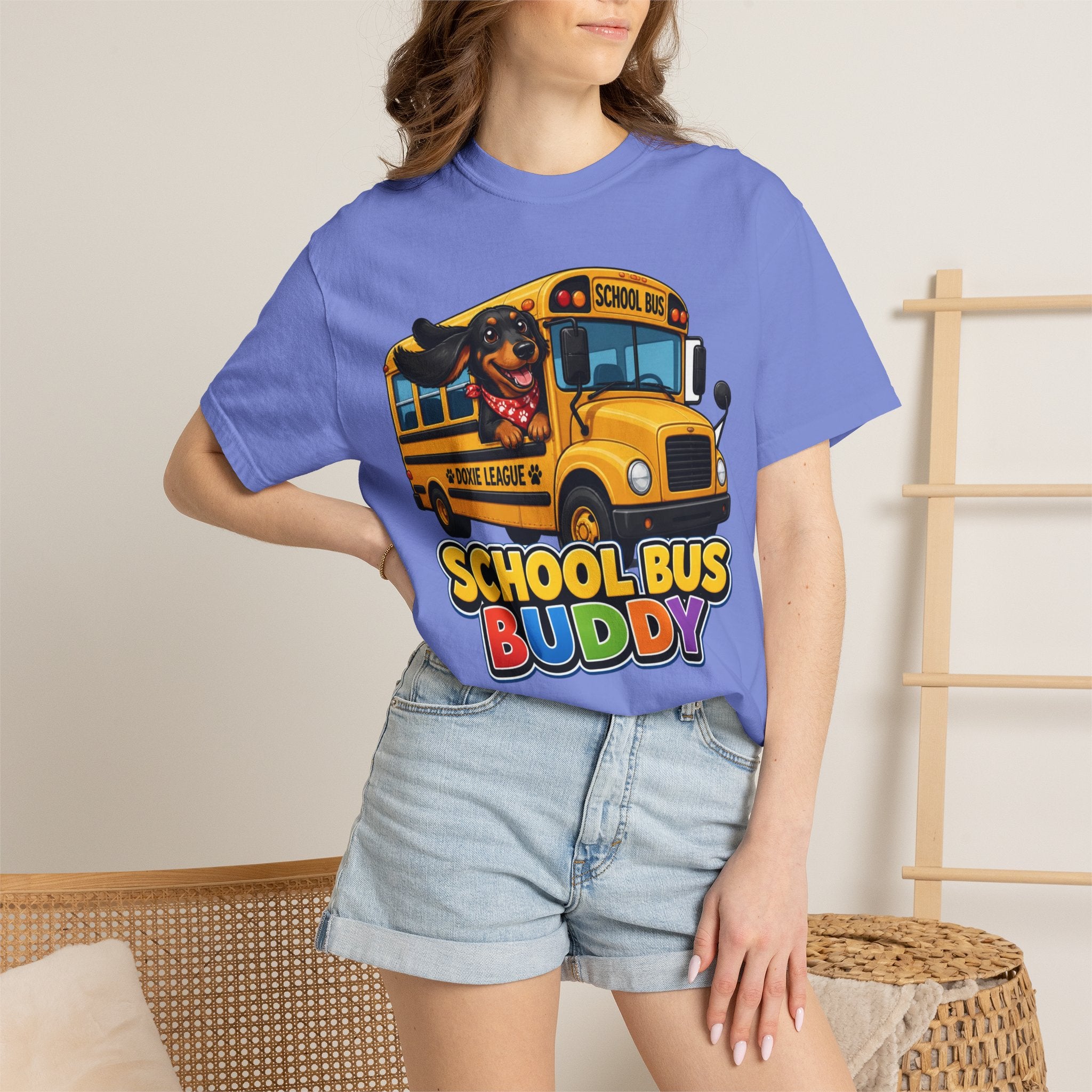 School Bus Buddy Dachshund Shirt — The Educational Series