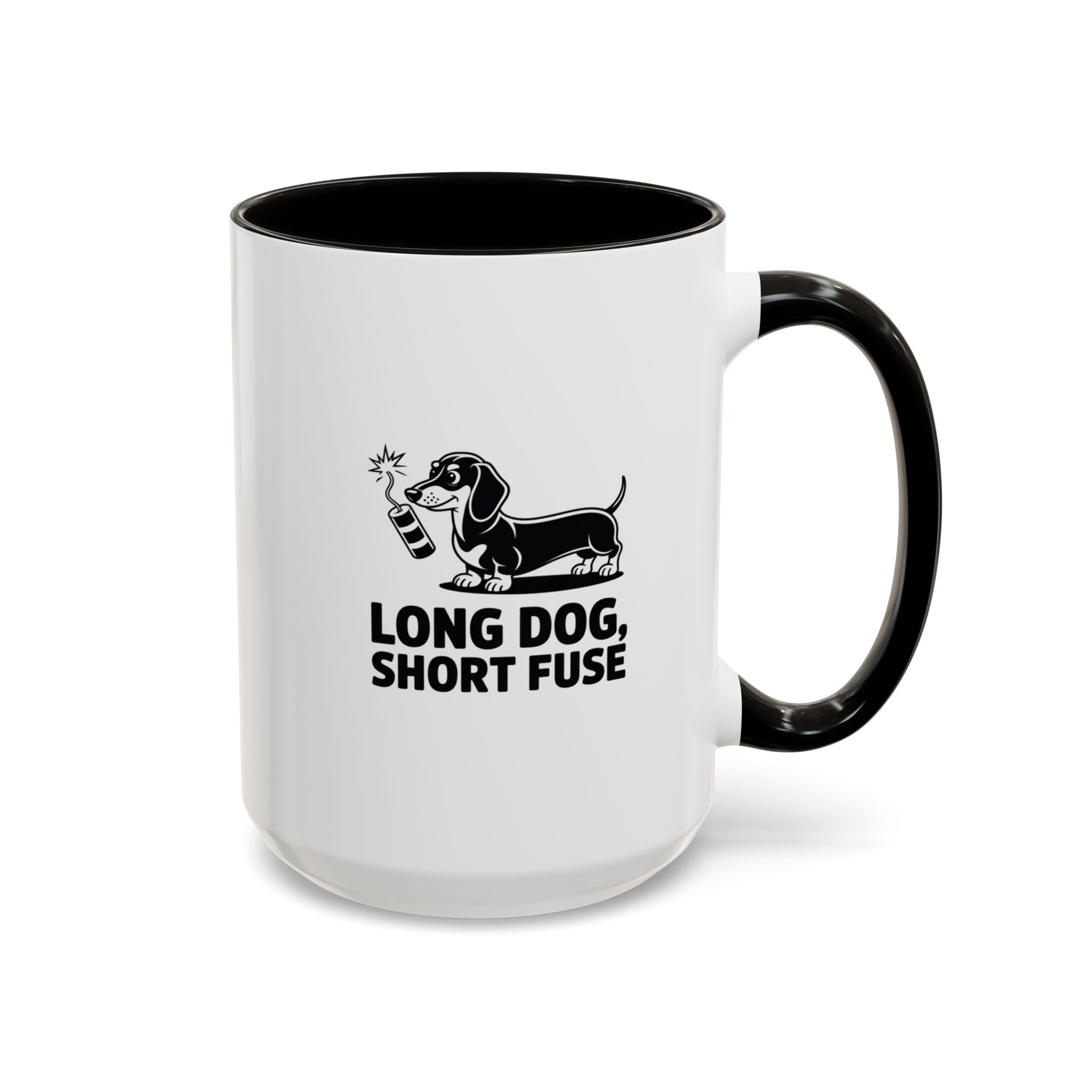 Long Dog Short Fuse — Funny Dachshund Coffee Mug | Doxie League